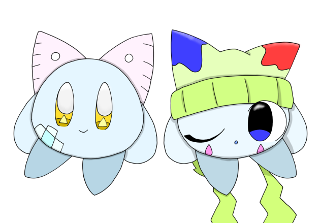カクくんとリズくん(塗り絵)