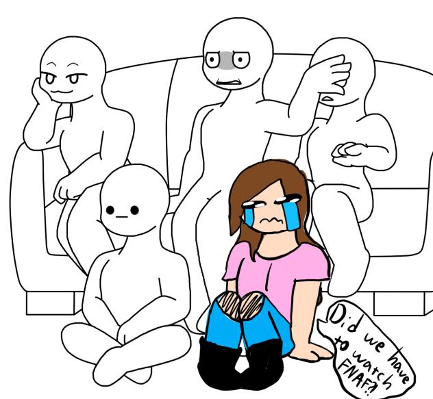 FAKE COLLAB WATCHING HORROR