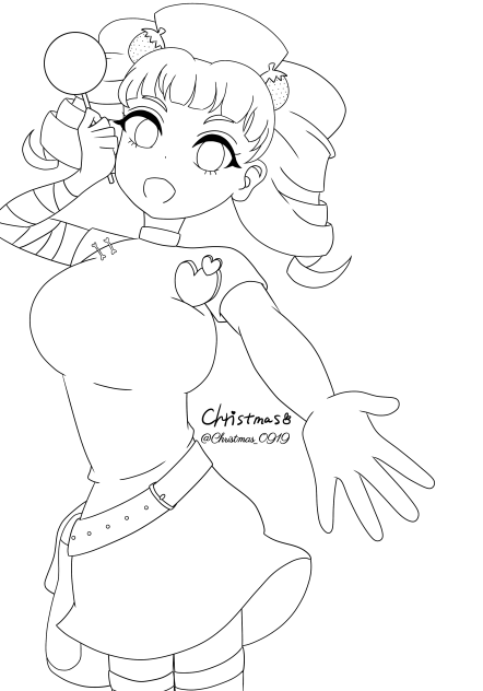 ♥LOVE² シュガ→♥ 線画