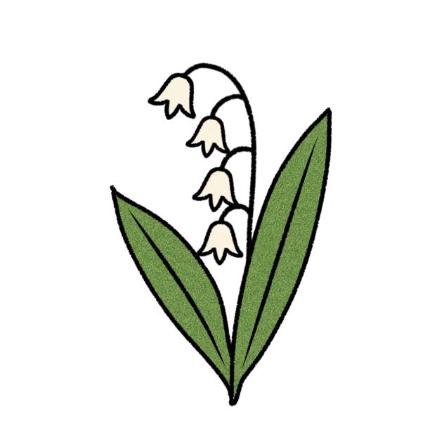 Lily of valley stamp
