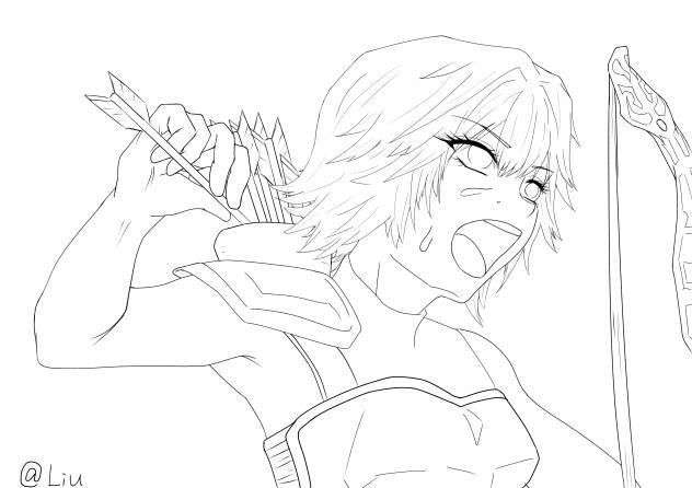 Battle！ 2（線画）