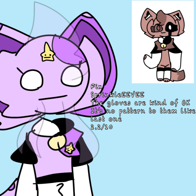 Me reading my old OC glove