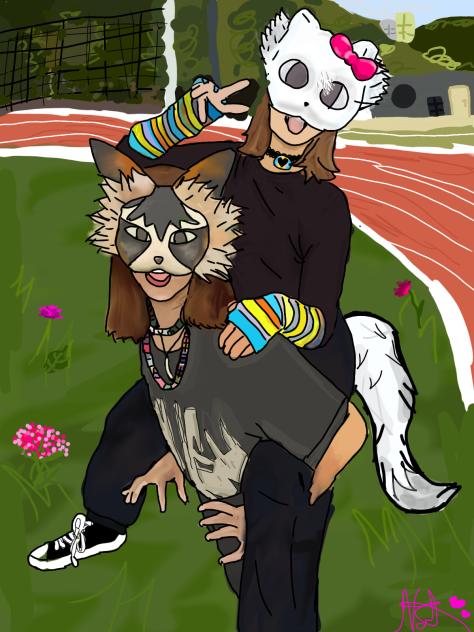 therian friends at the park