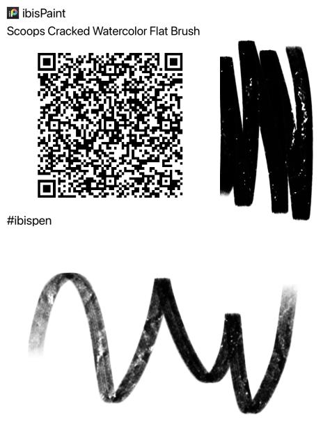 Scoops Cracked Watercolor Flat Brush