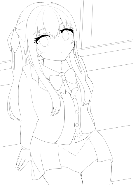旅　線画