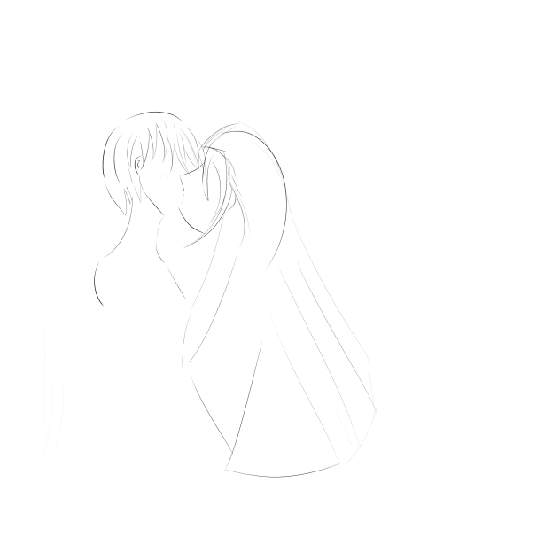 Bride Kiss Groom Tracing Sketches ibisPaint