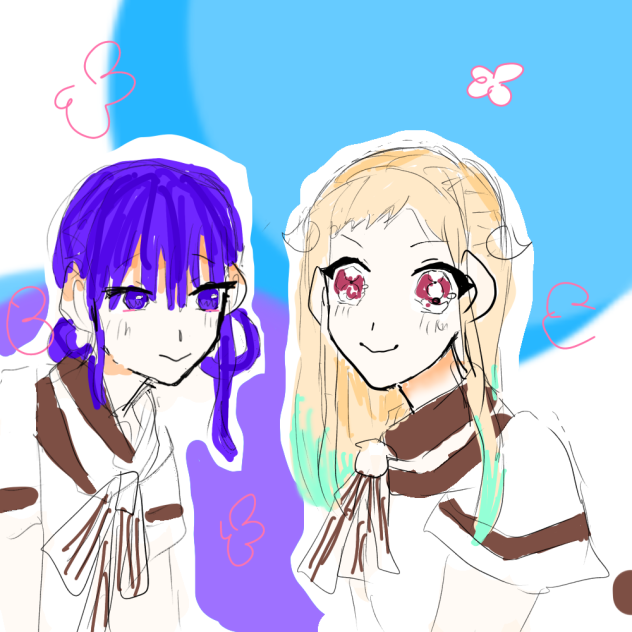 落書き？自縛少年花子君のベストフレンドな子を描きました！