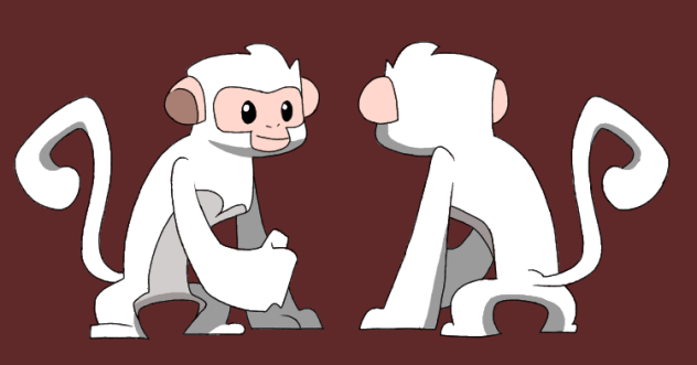 Taozi the white macaque baby