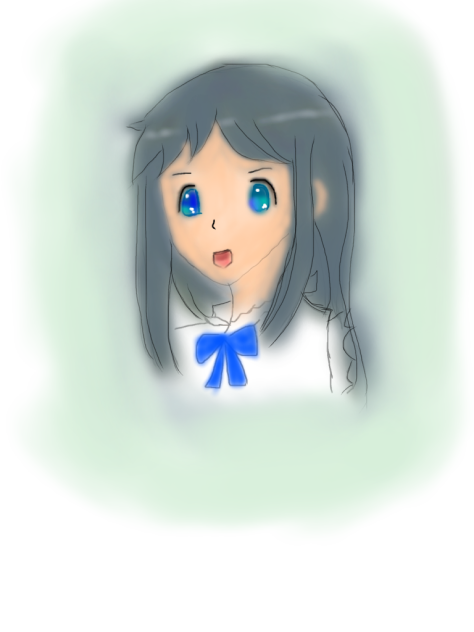 初めてアニメの子描いてみた Ibispaint