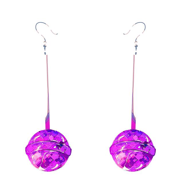 Purple Lollipop earrings
