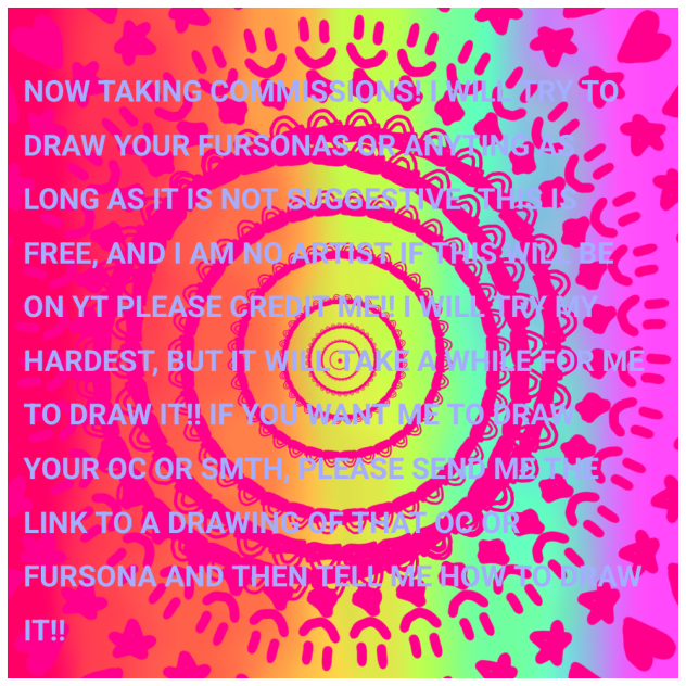 NOW TAKING COMMISSIONS!