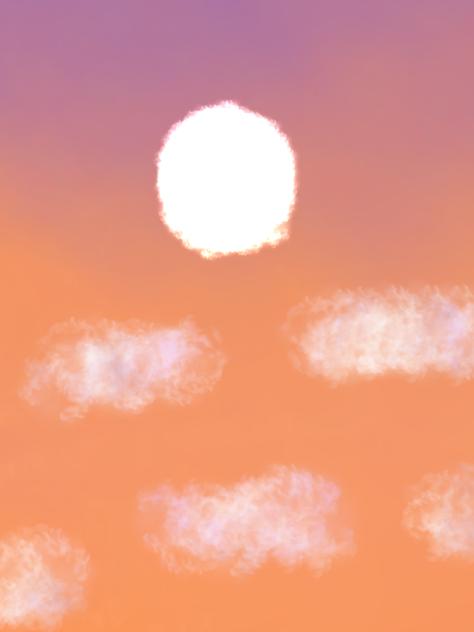 夕日
