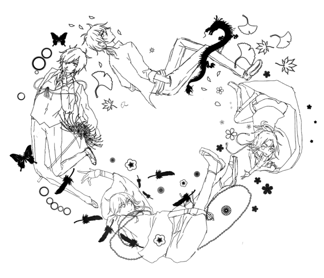 線画）塗っていただけないでしょうか！3（刀剣乱舞