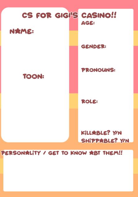 Cs for Gigi's Casino!