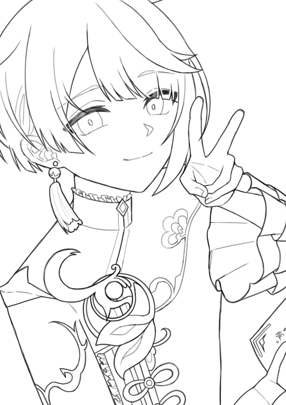 行秋くん 線画 - ibisPaint