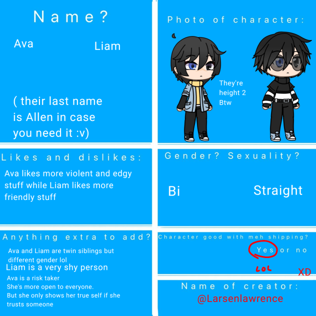 de character(s)