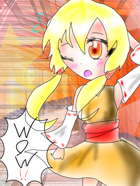 風を感じる巫女