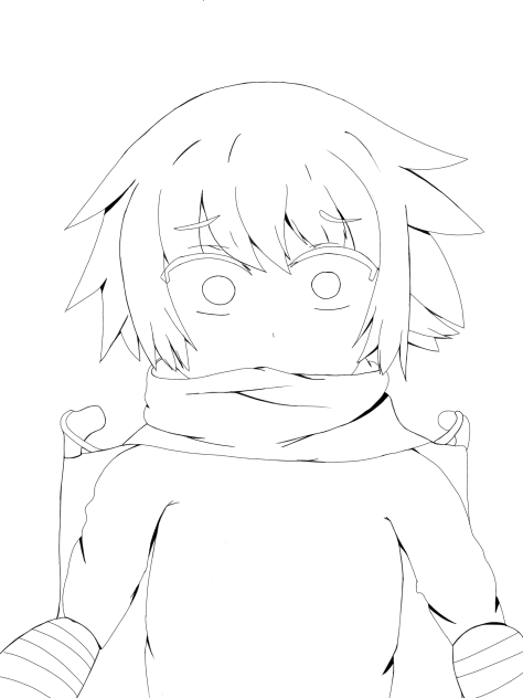 アンビバレント 描いてみた 線画7 ねこなしver