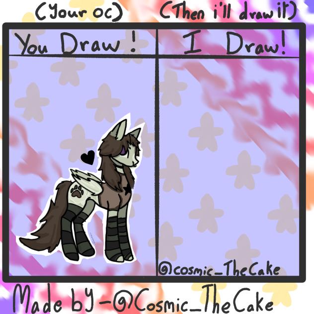 U draw I draw collab with cosmic