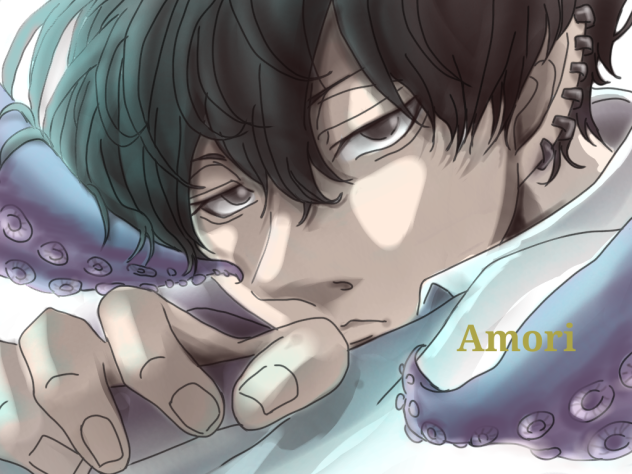 不貞腐れたヒロフミくん🐙