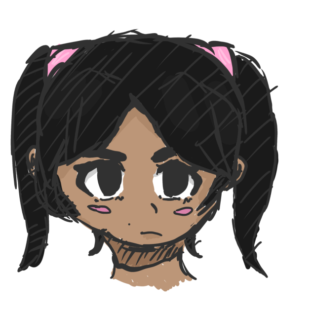Angry cute girl