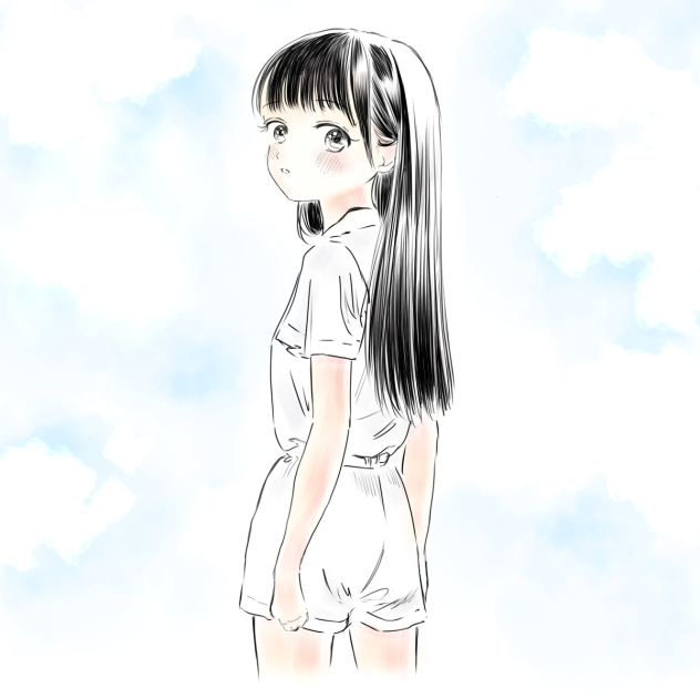 明日ちゃんのセーラー服ファンアート
