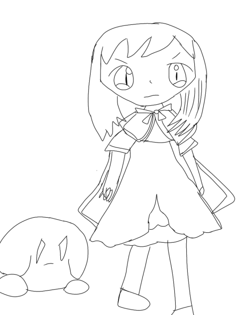 ゆめちゃん線画