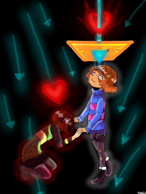 Chara and Frisk - ibisPaint