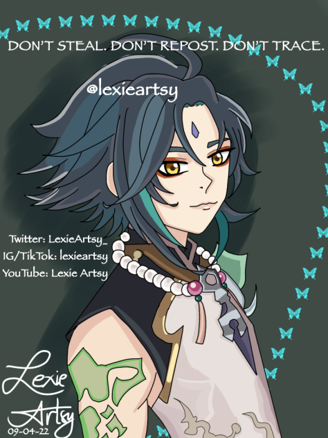 My Fan Art of Xiao from Genshin Impact