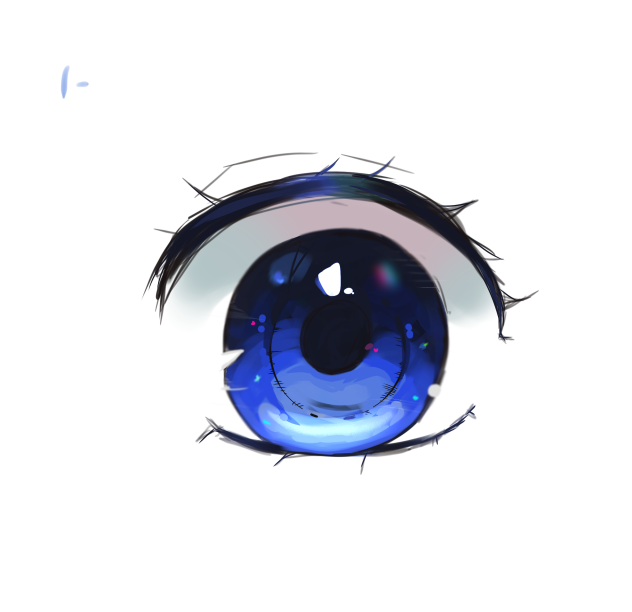 painting and drawing  galaxy eye