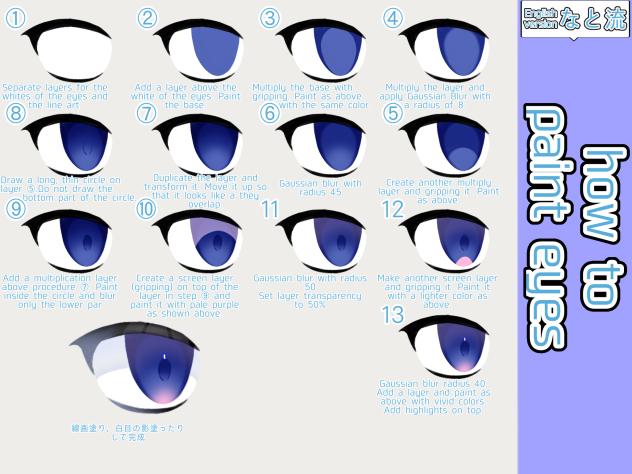 how to paint eyes