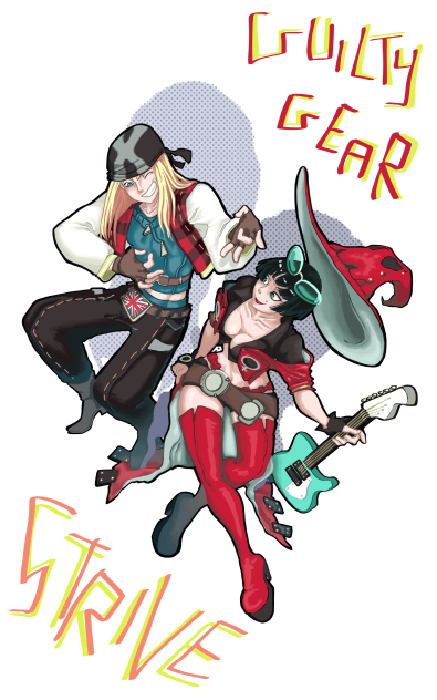 I-no and Axl fan art