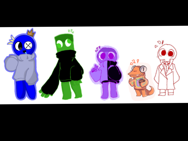 Rainbow friends collab - ibisPaint