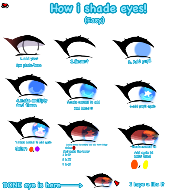 How i shade eyes ( easy )