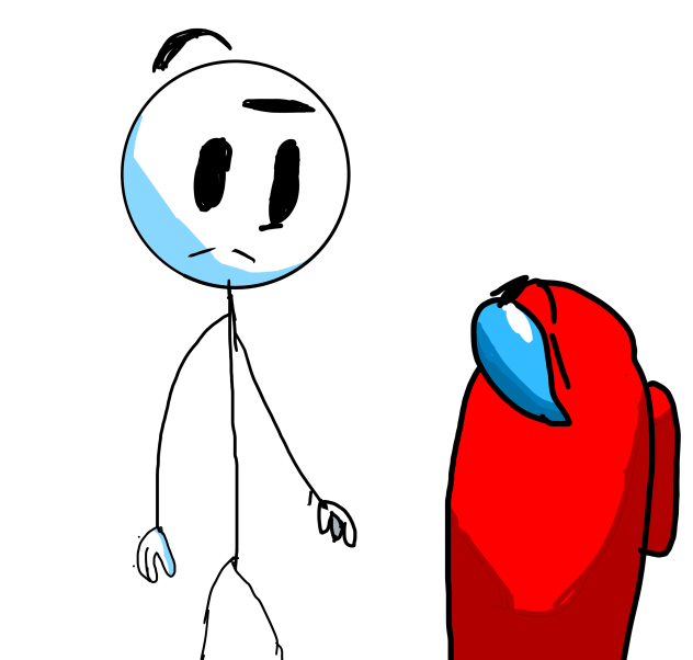 Henry stickman and rakanXD among us 3D