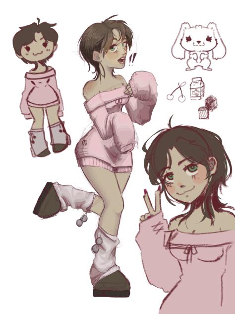 Pink.
