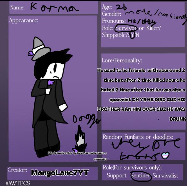 My oc for contest for My Dear Nightshade