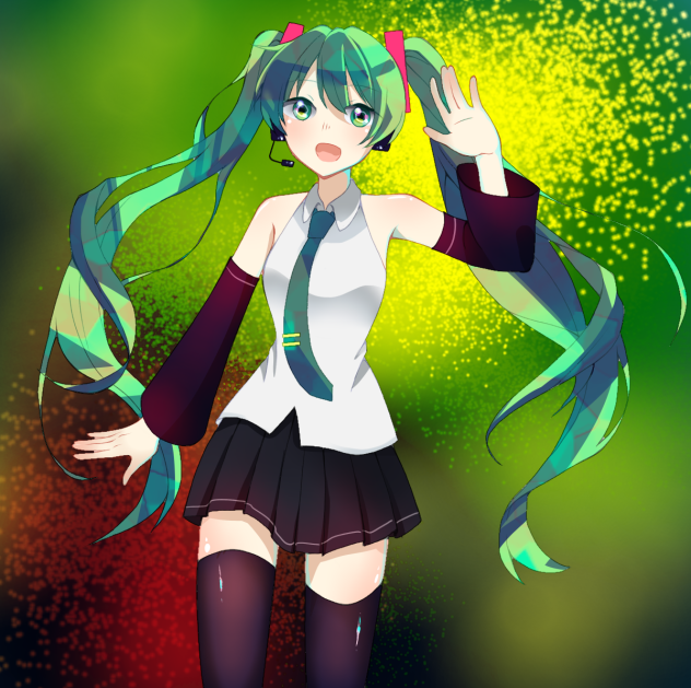 初音ミクの塗り絵