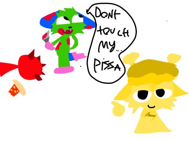 Dont touch my…PIZZA!