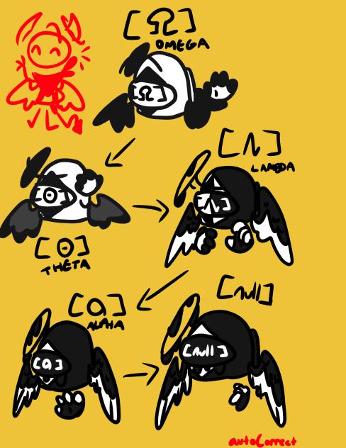 Stages of [OMEGA] to [NULL]