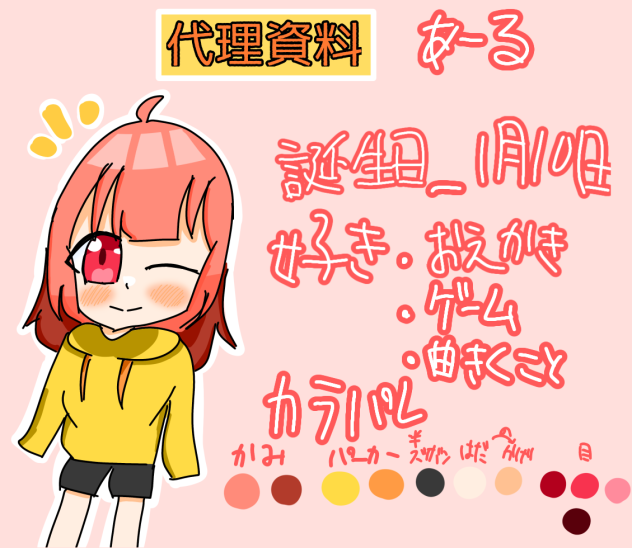 代理資料！