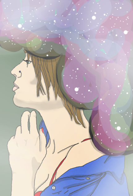full of thoughts - ibisPaint