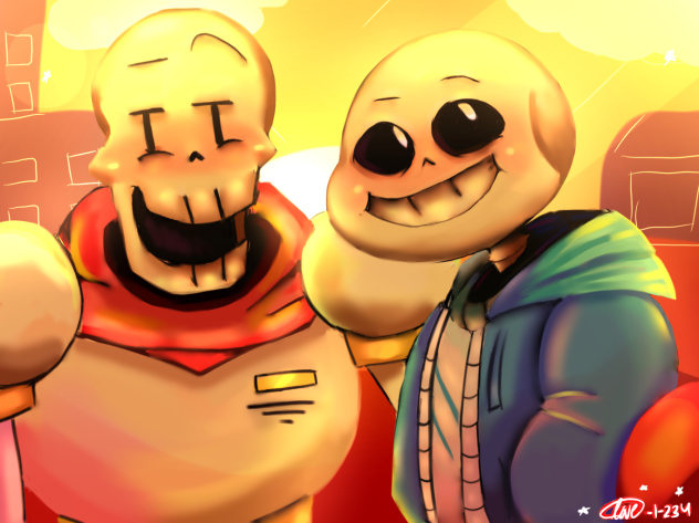 Undertale pacifist ending - ibisPaint
