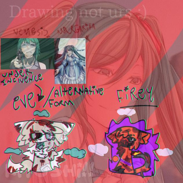 Doodle of eve and firey!(Pt.1)