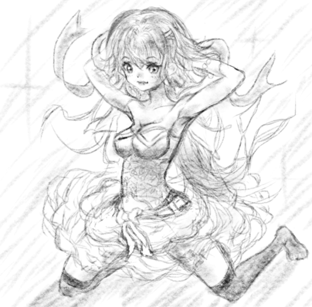 イラスト練習　下書き