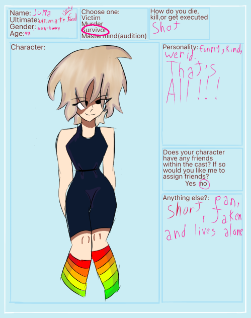 Entry for a a comic
