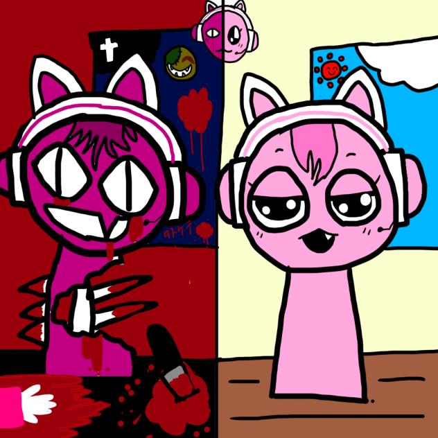 pinkcat（オリキャラ）スプランキー化！