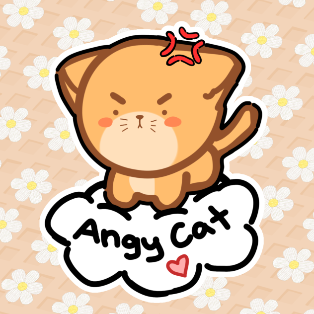 Angry cat