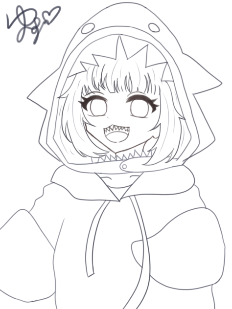 がうるぐら　線画