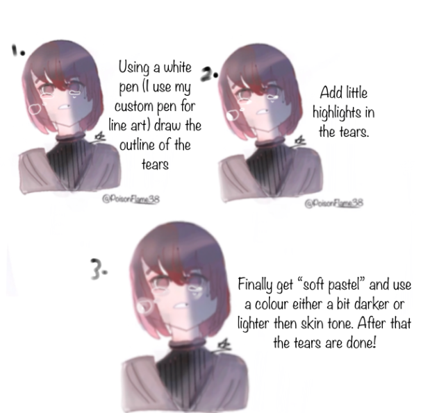 How to draw tears